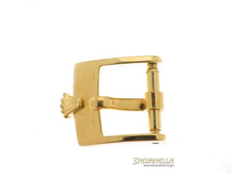 Rolex fibbia buckle ardiglione placcata oro gold plated 10mm